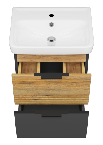 Тумба под раковину Misty Форест Э-Фор-09050-0219-2Я 44х34х55 подвесная - фото 3