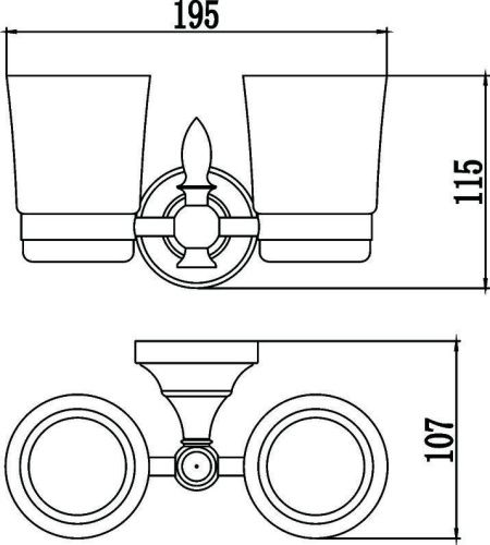 Стакан Savol S-06868A - фото 2