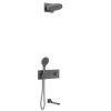 Душевая система Vincea VSFW-432TI1GM встраиваемая в стену цвет вороненая сталь с термостатом