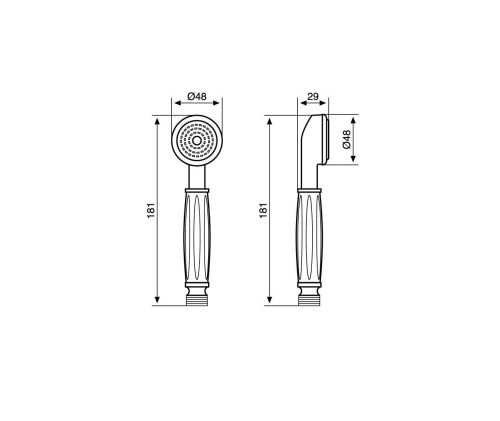Лейка для ручного душа Emmevi C02401/CR круглая - фото 2