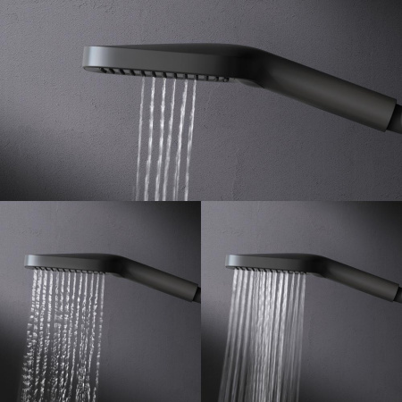 Душевая стойка Am.Pm Func F078F222 настенная цвет черный с термостатом