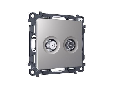 Комплект механизма розетки TV оконечной + SAT 5-862MHz 3.5dB/950-2150MHz 3.5dB Ambrella Volt MA MA513310
