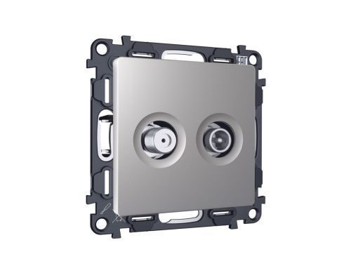 Комплект механизма розетки TV оконечной + SAT 5-862MHz 3.5dB/950-2150MHz 3.5dB Ambrella Volt MA MA513310 - фото 3