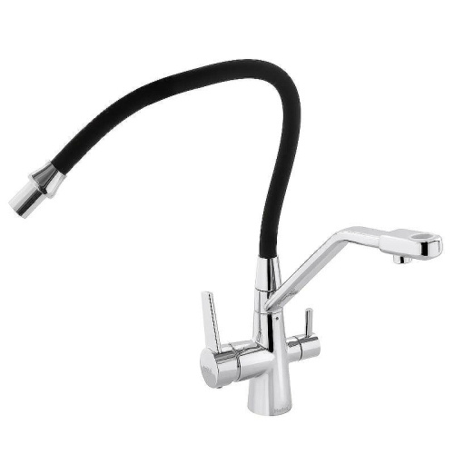 Смеситель для кухни Haiba HB76855 на мойку хром - фото 2