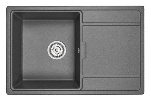 Кухонная мойка Granula 7804, ГРАФИТ 78х50 цвет графит поверхность матовая