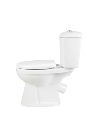 Унитаз напольный с бачком Creo Сeramique PROJECT COMBO-PR1002X белый с сиденьем с микролифт душевой смыв
