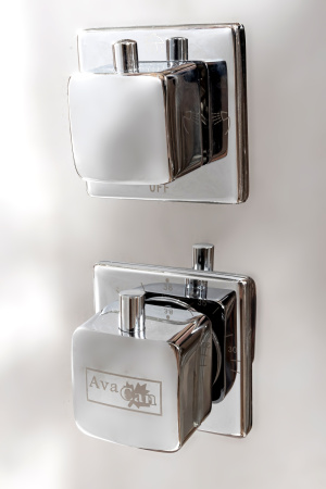 Душевая кабина AvaCan Z111STEAM 100х100 квадратная с крышей ориентация универсальная