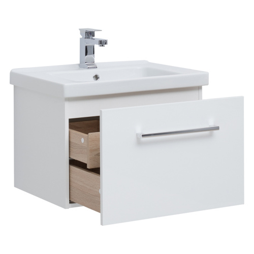 Тумба под раковину Dreja Big Inn 77.0201W 61х43х46 подвесная цвет белый - фото 5