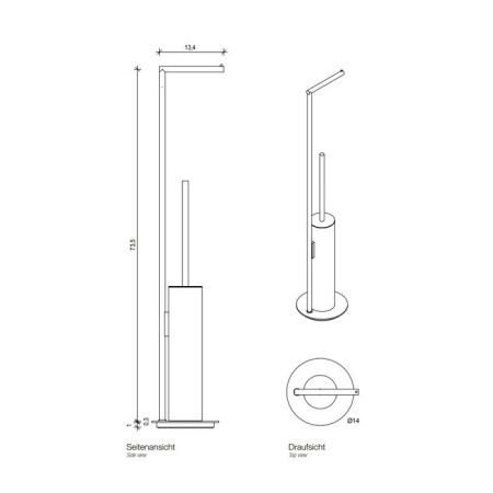 Стойка с аксессуарами для ванной Decor Walther Mikado 522300