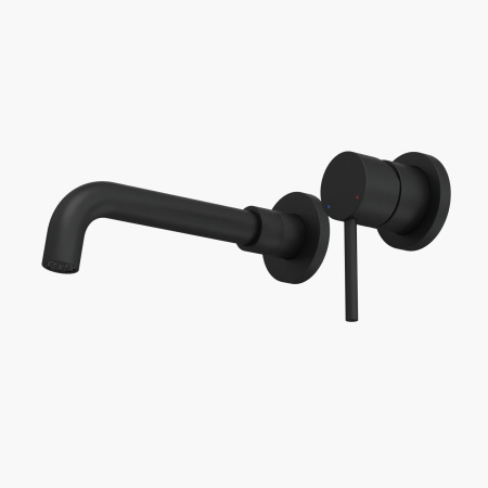 Смеситель Berges VENTAS 76012 настенный черный матовый без термостата