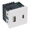 Розетка USB+Type C Meiton Soft Touch (Софт Тоуч) A4287C2