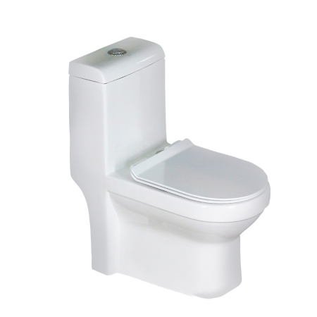 Унитаз напольный с бачком Melana 2013-805 белый с сиденьем микролифт безободковый душевой смыв