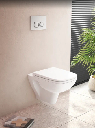 Чаша унитаза подвесная Vitra S20 7508B003-0075 цвет белый без сиденья безободковая каскадный смыв