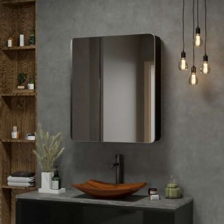 Зеркало-шкаф Continent Eltoro Black МВК114 80х90 подвесной