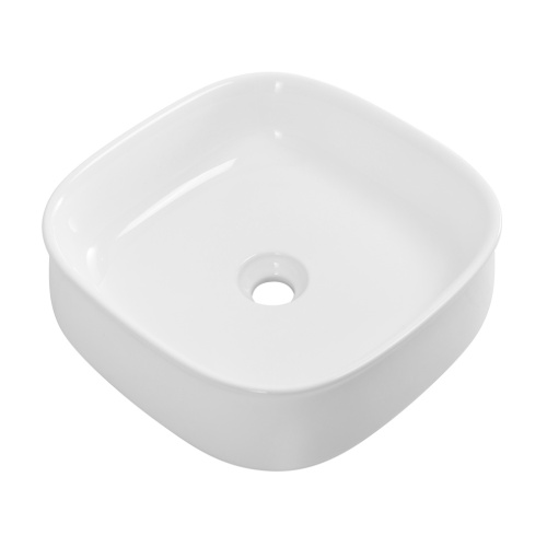 Раковина керамическая Cezares CZR-6583 43х43 накладная цвет белый без отверстий под смеситель - фото 2