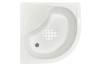 Душевой уголок Royal Bath BK RB90BK-C-BL-Practic 90х90 стекло рифленое профиль черный с поддоном