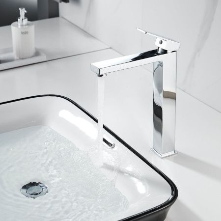 Смеситель для раковины Shevanik S9611 на столешницу хром