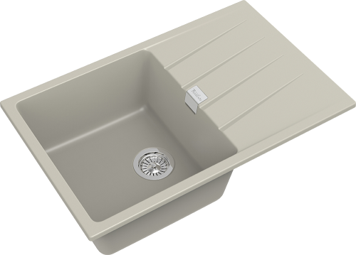 Кухонная мойка Rivelato RAUM RM-78 topazio 78х50 цвет бежевый - фото 3