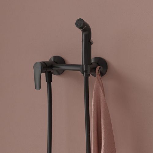 Гигиенический душ со смесителем IDDIS Ray RAYBL00i08 черный матовый - фото 3