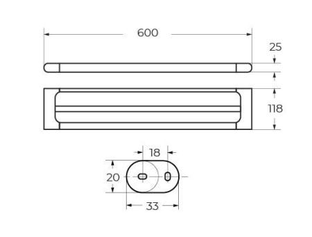 Полотенцедержатель Art&Max PLATINO AM-E-3948AL