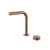 Смеситель для раковины Boheme Tech 158/2-CB встраиваемый в стену медь