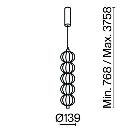 Светильник подвесной Maytoni Golden Cage (Золотая клетка) MOD216PL-L10G3K