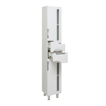 Шкаф-пенал RUNO ТОЛЕДО 00000001037 30х28х191 напольный цвет белый