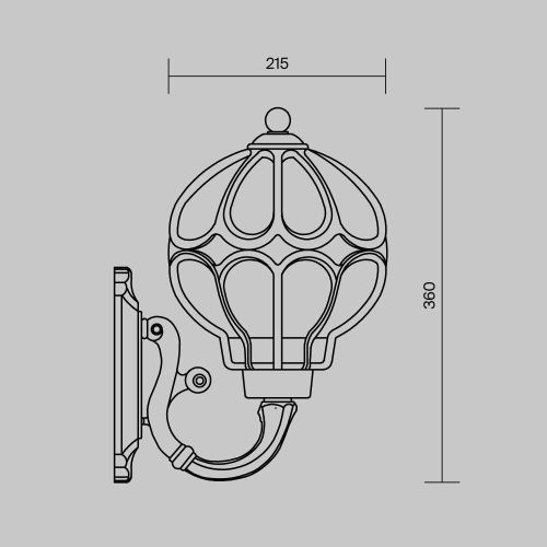Бра Maytoni Outdoor Via O024WL-01G - фото 4