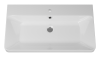 Раковина мебельная керамическая Dreja Luxury 80 11080-KL 80х50 накладная цвет белый