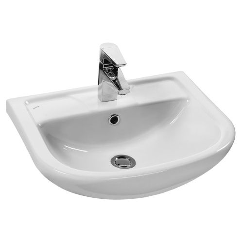 Раковина из сантехнического фарфора Santek Ладога WH110256 50х40 накладная цвет белый