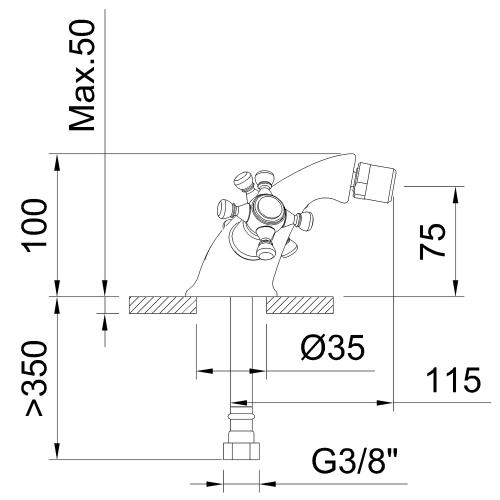 Смеситель Clever WITH2 ANTIGONA 61768 на биде бронза - фото 5 Смеситель Clever WITH2 ANTIGONA 61768 на биде бронза - фото 5