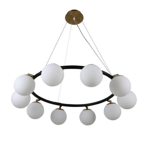 Светильник подвесной Lumina Deco Modica (Модица) LDP 6032-10 BK+MD - фото 2