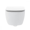 Унитаз подвесной SSWW CT2038V белый глянцевый с сиденьем микролифт безободковый душевой смыв
