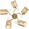 Люстра на штанге Reluce 01322-0.3-05 MATT GOLD+CR