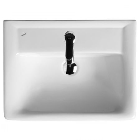 Раковина из сантехнического фарфора Santek Тигода 1WH302128 50х40 встраиваемая цвет белый