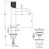 Смеситель Gattoni MD MD110/22C0 на раковину хром