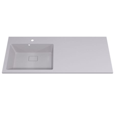 Раковина из искусственного камня Uperwood Cosmos Quartz RCosmos120LJ 120х50 над стиральной машиной цвет белый