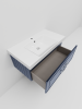 Тумба с раковиной La Fenice CUBO NFNC-01-CUB-BG-80-1-80 80х50 подвесная цвет синий