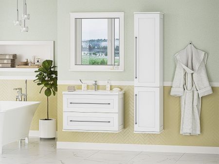 Шкаф-пенал Misty Марта П-Мрт05035-011П 40х170 напольный цвет белый