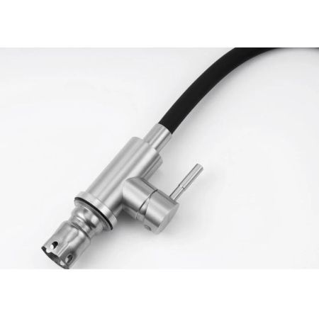 Смеситель для кухни Knotlor STREAMLINE SS-02 на мойку нержавеющая сталь