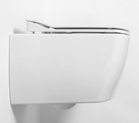 Чаша унитаза подвесная Creavit Elegant EG321-00CB00E-0000 цвет белый без сиденья смыв торнадо