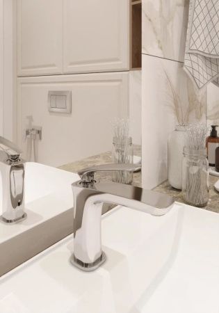 Смеситель Knotlor FINESSE KN-40 на раковину хром