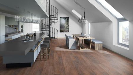 Ламинат Tarkett Estetica 933 Дуб Натур темно–коричневый Т028096 толщина 0,9 см 33 класс 1292х194