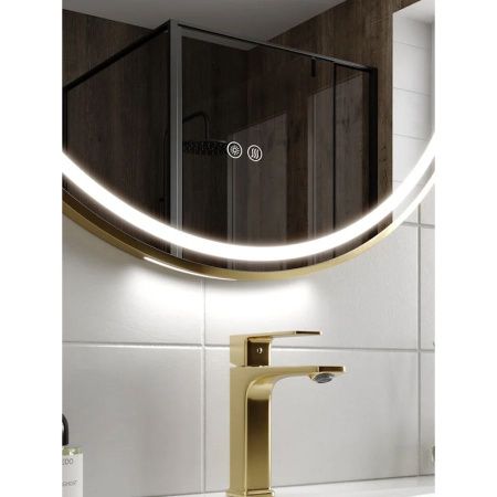 Зеркало с подсветкой и антизапотевателем Maretti Elena EA1480R21EL 80х80 подвесное