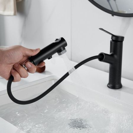 Смеситель Raffine F281H на раковину черный