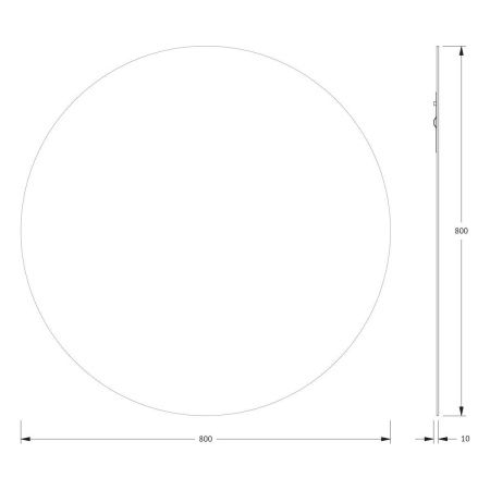 Зеркало Evoform Primary BY 0044 80х80 подвесное
