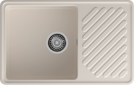 Кухонная мойка Granfest Quarz 52 белый 75х48 цвет белый поверхность матовая