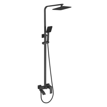 Душевая стойка Fmark FS8645-1H настенная цвет черный