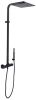 Душевая стойка Paffoni City ZCOL664NO настенная цвет черный с термостатом