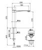 Смеситель Webert One-B NB830402015 на раковину сталь/хром